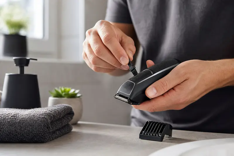 تمیز کردن ماشین اصلاح