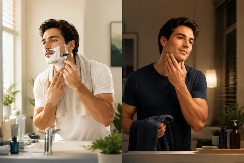 اصلاح صورت صبح بهتر است یا شب؟