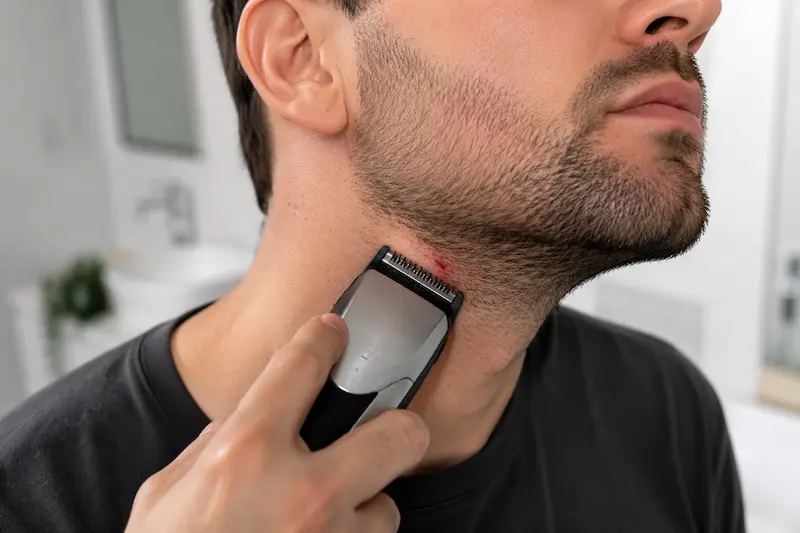 چرا ماشین اصلاح پوست را زخم می‌کند؟ علت گاز گرفتن ماشین