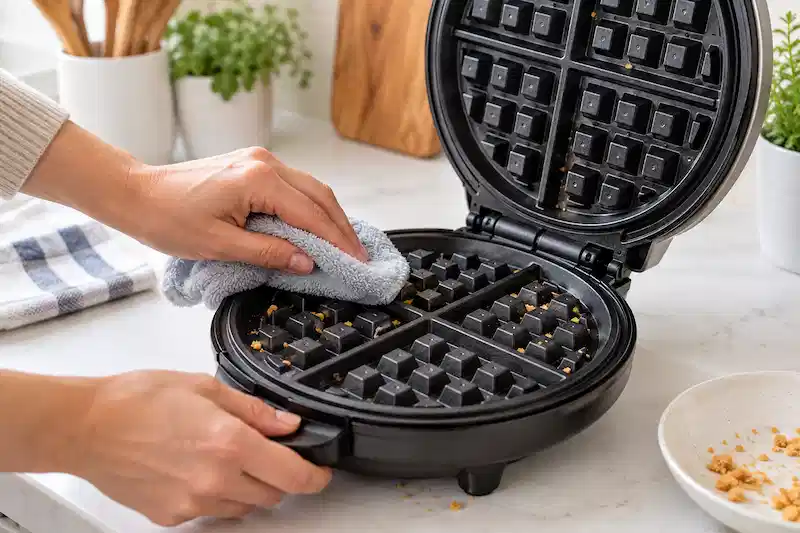 چگونه وافل ساز را تمیز کنیم؟