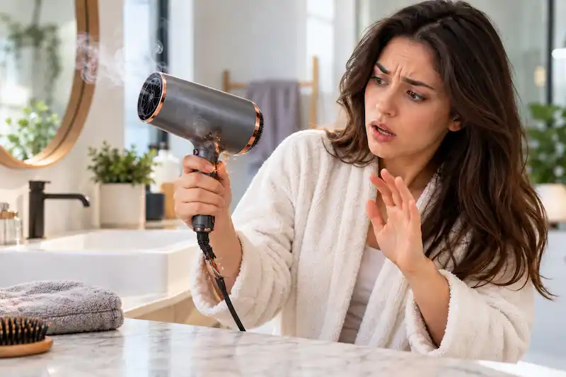 چگونه از خراب شدن المنت و سیستم گرمایشی سشوار جلوگیری کنیم؟