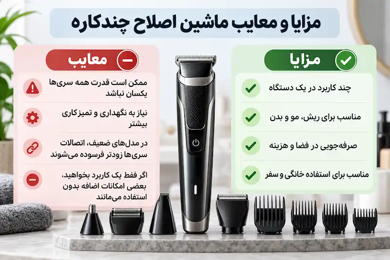 مزایا و معایب ماشین اصلاح چندکاره