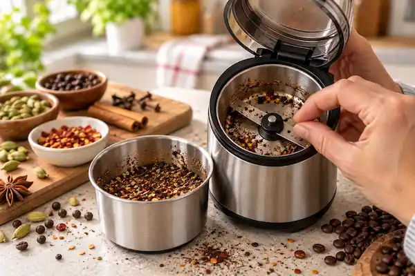 آیا واقعاً آسیاب کردن ادویه باعث سوختن آسیاب قهوه می‌شود؟